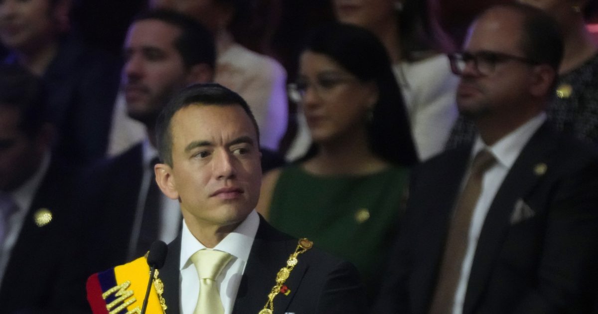 Ecuador’s Noboa pledges to extradite criminals in State of the Union speech