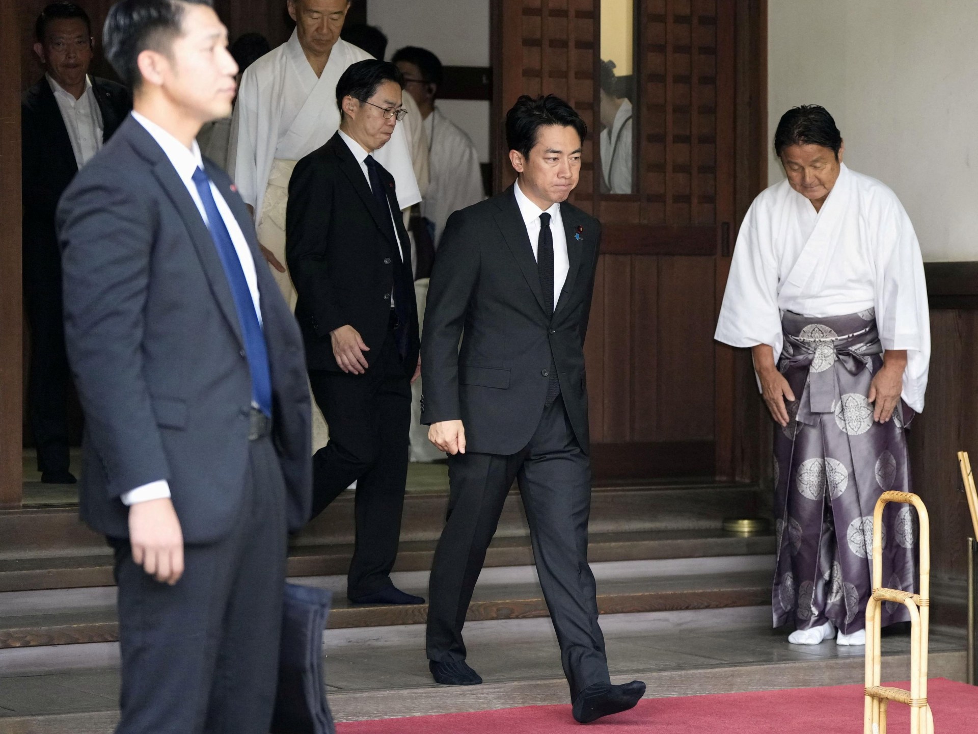 Japanese minister visits shrine to war dead, angering China, South Korea