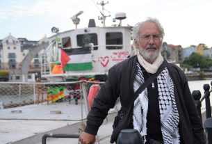Boat sets sail from Bristol, aiming to break Israel’s siege of Gaza